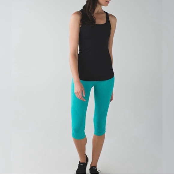 Lululemon Womens In the Flow Leggings Aqua Blue 6 - Picture 1 of 9